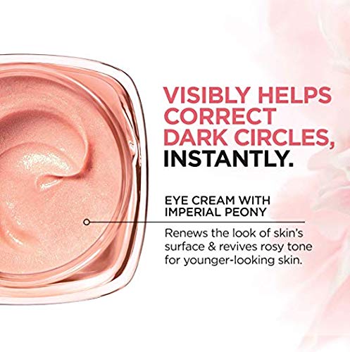Eye Brightener Eye Cream Skin Care, Age Perfect Rosy Tone Eye Brightener to Visibly Color Correct Dark Circles, Fragrance Free, Paraben Free, 0.5oz.(Pack Of 2)