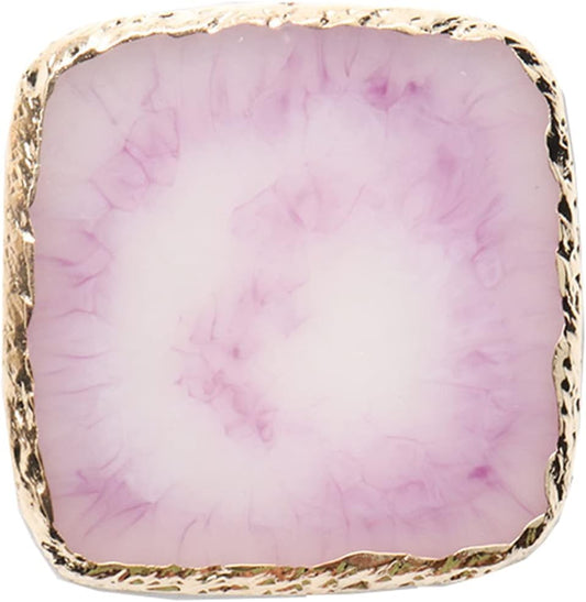 1 Piece Nail Art Palette Nail Polish Palette Mixing Palette Makeup Plate Nail Plates for Nail Art Nail Tip Holder Nail Art Display (Light Purple Square)