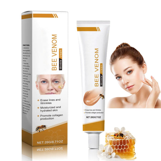 Bee Venom Moisturiser Cream Wrinkle Removal & Firming, Anti-Aging Eye&Face Bee Venom Skin Treatment Cream, Natural And Non-Irritating, Lifting & Recovery For All Skin Type (1 Pack, 20g)