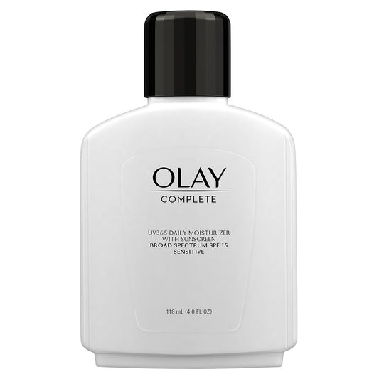 Olay Face Moisturizer, Complete All Day Moisturizer With Sunscreen Broad Spectrum SPF 15 - Sensitive, 4 fl. Oz, 1 unit
