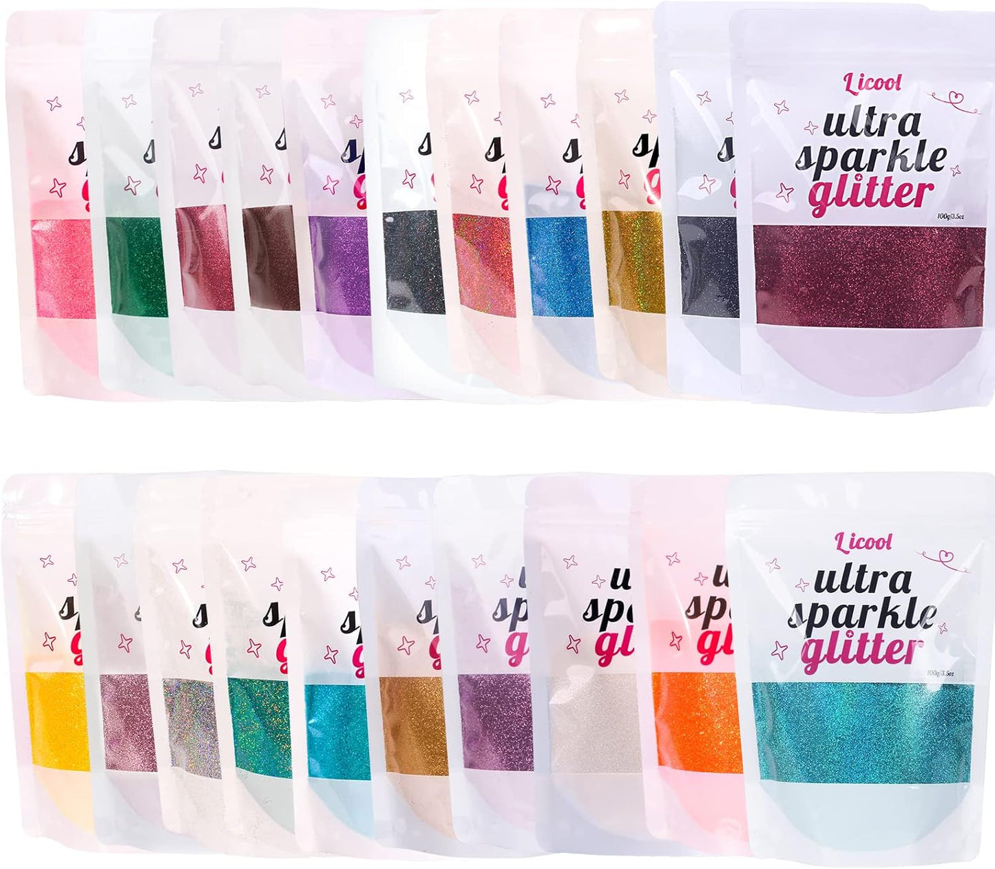 Fine Glitter for Nail Art, 100g/3.5oz Extra Fine Glitter Powder Packs for Epoxy Resin Art, Craft Glitter for Tumblers Candle Slime Making, Festival Body Face Eyeshadow Nail Glitter (Xmas Green)