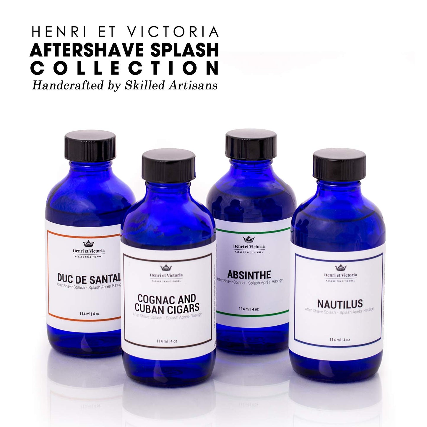 Aftershave Splash For Men l Canadian Made by A Skilled Artisan l Moisturize and Soothe the Skin 114 ml (4 oz) (Cognac and Cuban Cigars Fragrance)