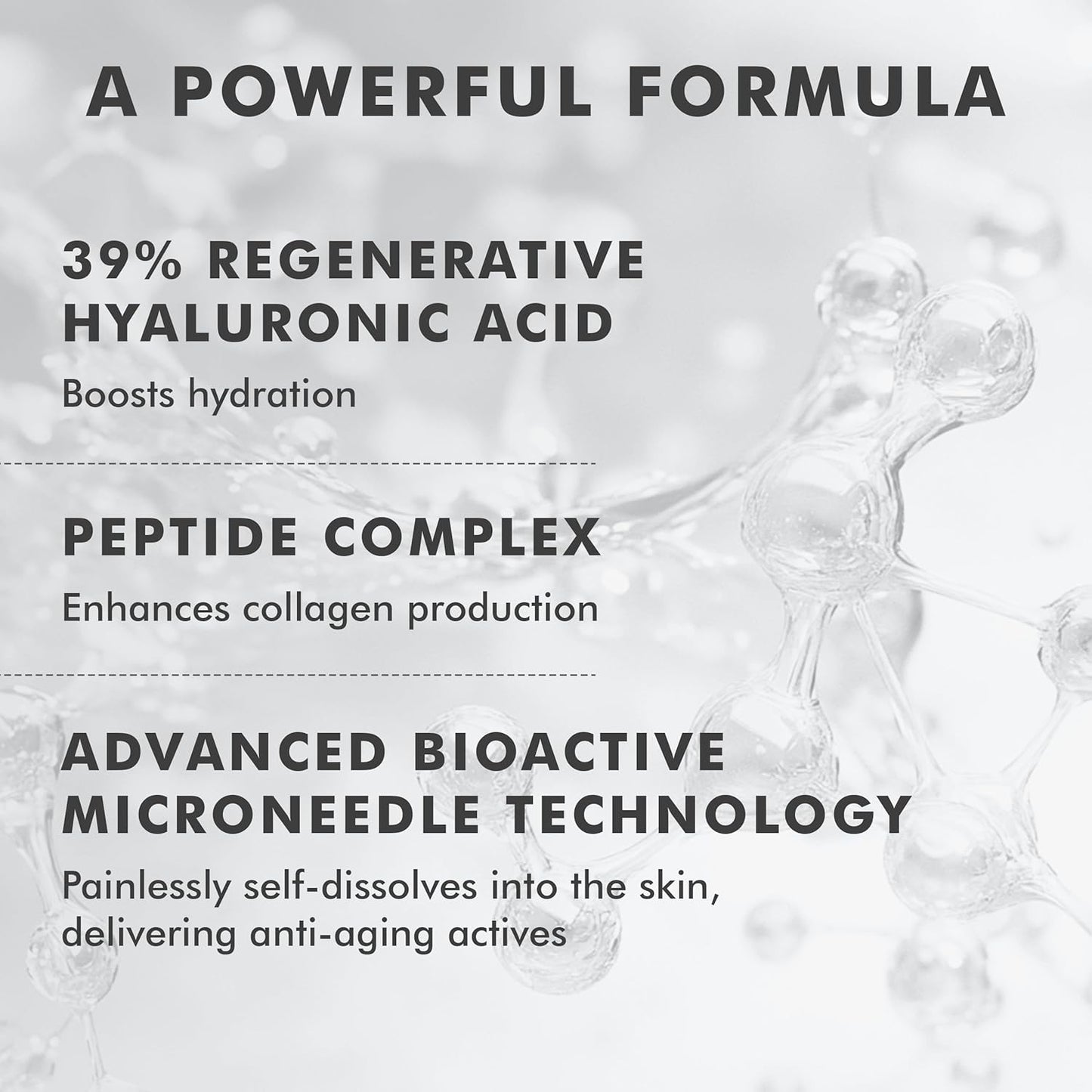 skyn ICELAND Dissolving Microneedle Under Eye Patches with 39% Hyaluronic Acid and Peptides, No Slip Overnight Eye Mask for Fine Lines, Wrinkles and Firming, Vegan, All Skin Types, 8 Pairs